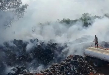 Queimada de um lixão causa transtornos em Rio de Contas