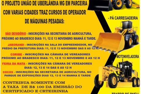 Cursos para Operador de Máquinas Pesadas