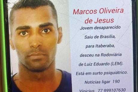 Homem que saiu de Brasília com destino a Rui Barbosa desaparece em LEM