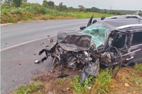 LEM: Colisão frontal deixa três feridos na BR 020 no Novo Paraná