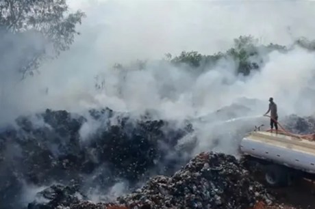 Queimada de um lixão causa transtornos em Rio de Contas