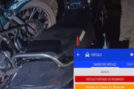 POLÍCIA MILITAR RECUPERA MOTOCICLETA COM RESTRIÇÃO DE FURTO/ROUBO NA ZONA RURAL DE IBOTIRAMA